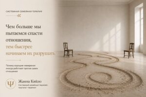Чем больше мы пытаемся спасти отношения, тем быстрее начинаем их разрушать