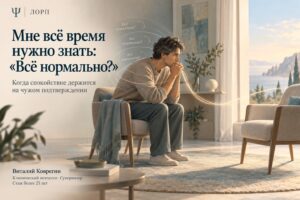 Мне всё время нужно знать: «Всё нормально?»